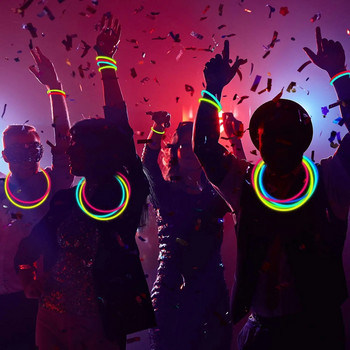 30 τμχ Glow Sticks Glow In The Dark Προμήθειες για πάρτι Λαμπερά κολιέ και λαμπερό βραχιόλι για διακόσμηση αποκριών Neon μπομπονιέρες γενεθλίων