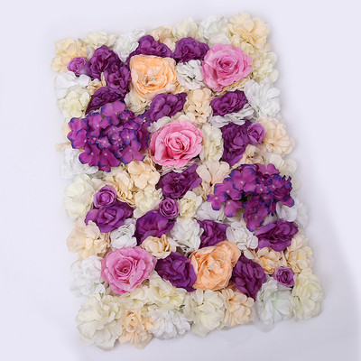 40x60cm siidist roosi kunstlillede matt pulmakaunistus võltslillede sein pulmade taustakaunistuseks Lillematid