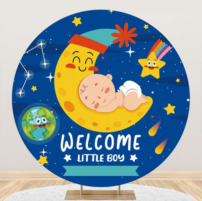 Prilagođena pozadina, okruglo cvijeće, križ, krštenje djeteta, vjenčani ukras, dječji rođendan, fotozona, pozadine za zabavu, zid