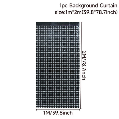 Sünnipäevapeo kaunistused Säravad litrid Taust Pulmad Baby Shower Decor Peo taust Särav fooliumkardin