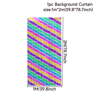 Sünnipäevapeo kaunistused Säravad litrid Taust Pulmad Baby Shower Decor Peo taust Särav fooliumkardin