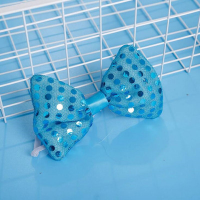 12 bucăți pentru copii adulți cu LED intermitent pentru gât, cu paiete, papion strălucitor, petrecere, cosplay, aniversare, nuntă, festival de Crăciun