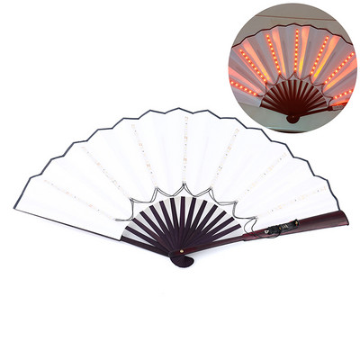 Helendav kokkupandav LED-fänn tantsimine valgusfänniõhtushow Halloweeni jõulureivifestivali aksessuaarid Pimedas helendavad peotarbed