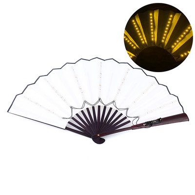 Helendav kokkupandav LED-fänn tantsimine valgusfänniõhtushow Halloweeni jõulureivifestivali aksessuaarid Pimedas helendavad peotarbed