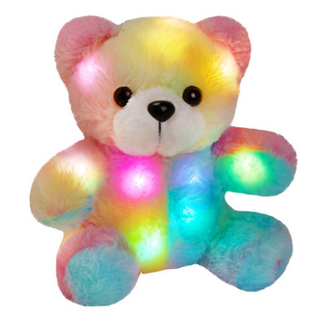 Νέα ηλεκτρονικά βελούδινα παιχνίδια με πολύχρωμα φώτα Χαριτωμένο κουνέλι/αρκουδάκι μπορεί να τραγουδήσει ελαφριά δώρα για αγόρια και κορίτσια
