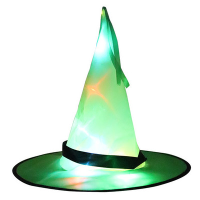 Pălărie de vrăjitoare Decorații de Halloween Pălărie de vrăjitoare strălucitoare Pălărie de vrăjitoare iluminată Pălării de vrăjitoare de Halloween Căciuli pentru femei bărbați copii