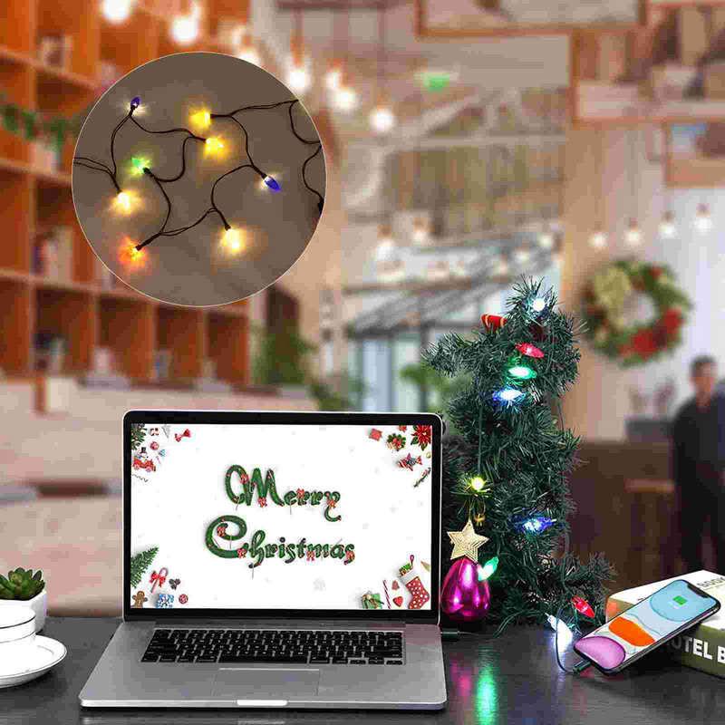 1 kom višekratne praktične ukrasne svjetiljke s kabelom za punjenje Božić