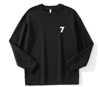 Vabaaja ovaalse kaelusega ja pikkade varrukatega meeste pluus - lai mudel