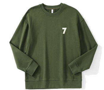 Vabaaja ovaalse kaelusega ja pikkade varrukatega meeste pluus - lai mudel