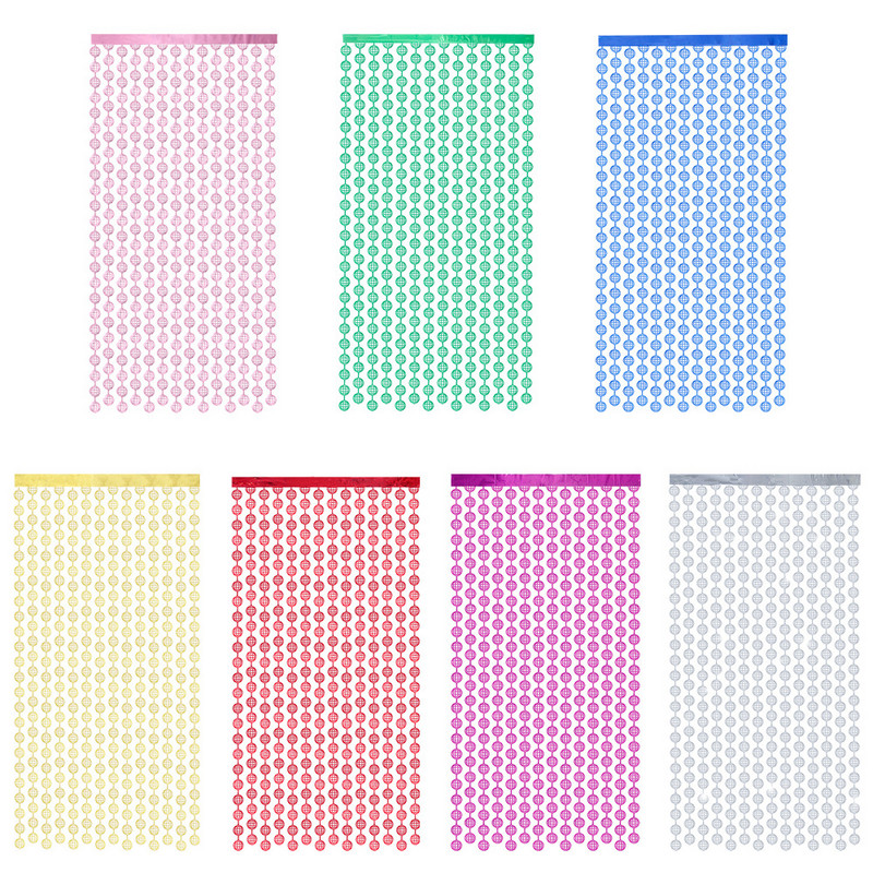 2 m Sünnipäevapeo kaunistused New Earth Tinsel Foolium Tuttkardinad Täiskasvanutele Lastele Sünnipäeva Beebi Shower Pulmakaunistused