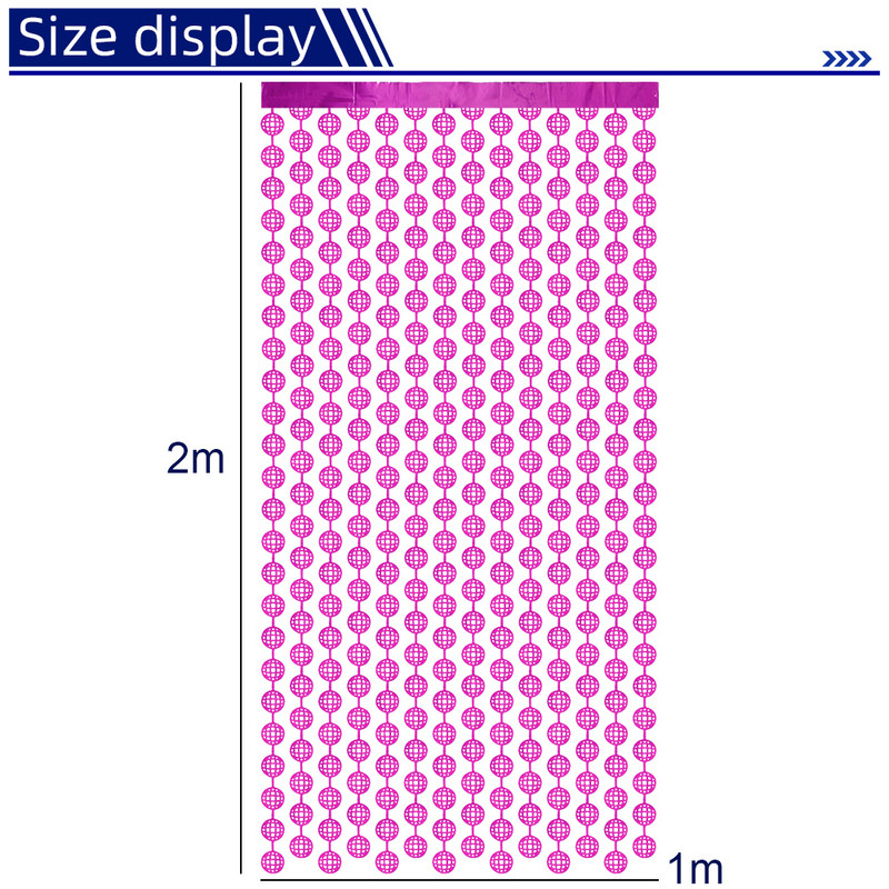 2 m Sünnipäevapeo kaunistused New Earth Tinsel Foolium Tuttkardinad Täiskasvanutele Lastele Sünnipäeva Beebi Shower Pulmakaunistused