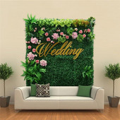 DIY Artificial plante verzi perete decorare petrecere nunta fundal fereastră foto accesoriu Crăciun flori decor de perete personalizat