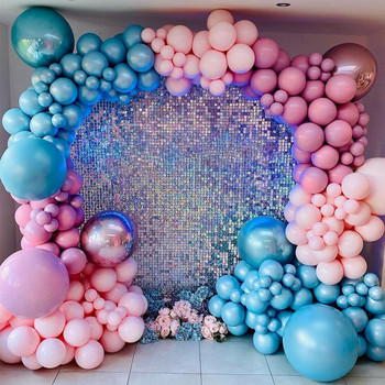 Κουρτίνα για πάρτι με σκηνικό τετράγωνο παγιέτες διακόσμηση τοίχου για πάρτι Baby shower sequin Glitter φόντο γενεθλίων με αλουμινόχαρτο