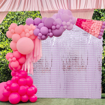 Διακοσμήσεις για πάρτι γενεθλίων με γυαλιστερή παγιέτα με φόντο γάμου ντους μωρού διακόσμηση πάρτι φόντο με γκλίτερ κουρτίνα με αλουμινόχαρτο