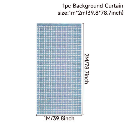 Διακοσμήσεις για πάρτι γενεθλίων με γυαλιστερή παγιέτα με φόντο γάμου ντους μωρού διακόσμηση πάρτι φόντο με γκλίτερ κουρτίνα με αλουμινόχαρτο