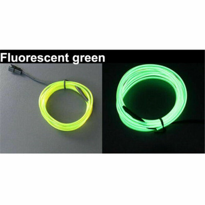 Neoon LED-valgustid peokaunistusega ribatrossi toru helendav EL traatnööri patarei