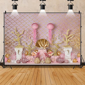 Cvjetni zid Unutarnja scena Dekoracija dječjih rođendana Dekoracije za zabave Prilagođena pozadina Pozadina Babyshower Festa pribor