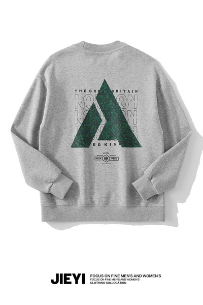 Meeste spordipluus teksti ja ovaalse kaelusega