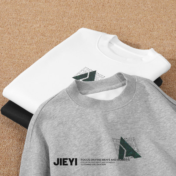 Meeste spordipluus teksti ja ovaalse kaelusega