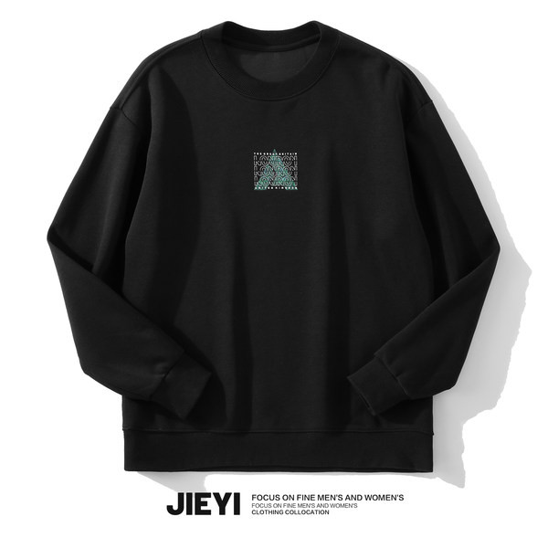 Meeste spordipluus teksti ja ovaalse kaelusega