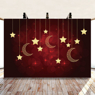 Ramazanska dekoracija Eid Mubarak Moon Star Background Eid Mubarak Decoration Supplies