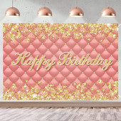 Kuldse sädelega palju õnne sünnipäevaks Taust Täiskasvanute ükssarviku taust fotode jaoks Palju õnne sünnipäevaks, laste jaoks mõeldud beebidušši sisekujundus