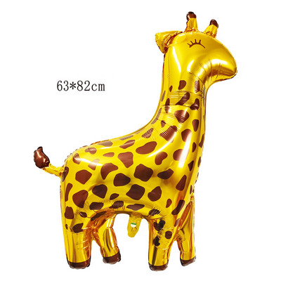 Džiunglių gyvūnų stalo reikmenų rinkinys Vaikams Gimtadienio dekoracijos Popierinės lėkštės Puodeliai Latekso Balionai