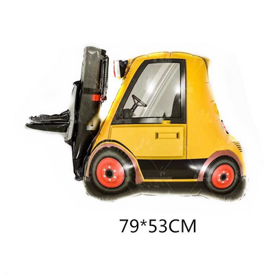 Statybinė tema Stalo reikmenys Traktorius Sunkvežimis Popieriniai puodeliai Lėkštės Staltiesė Vaikams Berniuko gimtadienio papuošalai