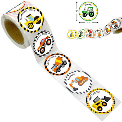 Statybinė tema Stalo reikmenys Traktorius Sunkvežimis Popieriniai puodeliai Lėkštės Staltiesė Vaikams Berniuko gimtadienio papuošalai