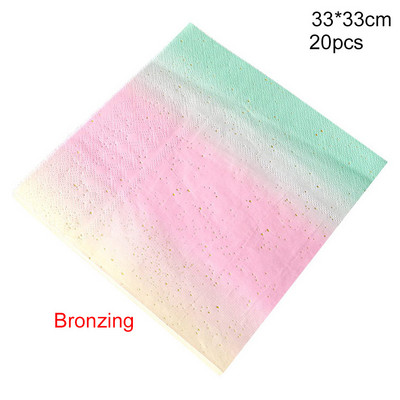 1 rinkinys vienkartiniai stalo reikmenys vaivorykštės spalvos apvalus plokščias popierinis puodelis popierinis rankšluostis vakarėlio reikmenys Gimtadienio vestuvių vakarėlio dekoravimas