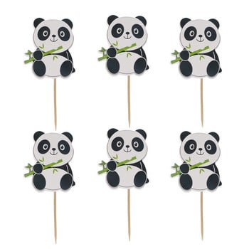 Προμήθειες Panda Party Decorations Happy Birthday Banner Balloons Panda Cake Toppers και τσάντες δώρου για ντους μωρού Panda Bear