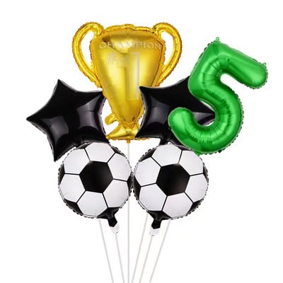 Nogometna tematska zabava Jednokratno posuđe Banner Baloni Nogometni gol Tanjur za šalice za djecu Dječaci Rođendanska zabava Dekoracija