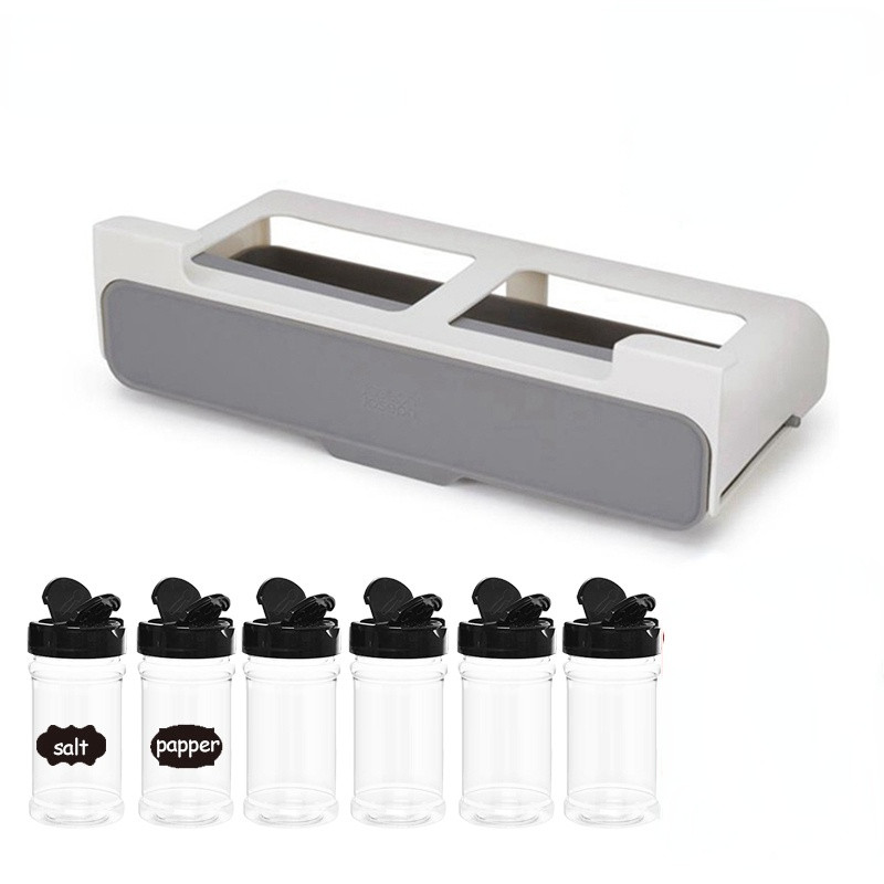 Kuhinjski stalak za začine Samoljepljivi zidni nosač ispod police Stalak za pohranu boca za začine Organizator začina Kuhinjski stalak za pohranu