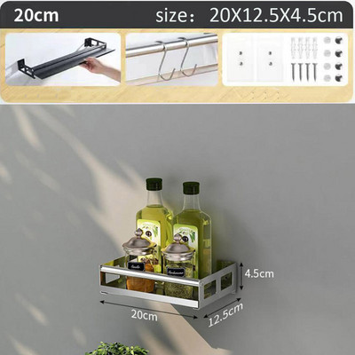 Riiul Moodne põhjamaises stiilis köögis korraldaja Seinakinnitus kronstein Säilitusriiul Vürtsipurk Kapp Riiul tarvikud Vannitoa riiul