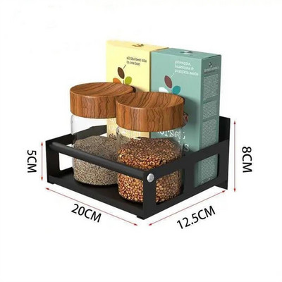 Kuhinjska kuka za pohranu bez probijanja Zidni stalak za pohranu kuhinjskog posuđa Dodaci Organizatori za ormariće Prikačite policu za pohranu K010