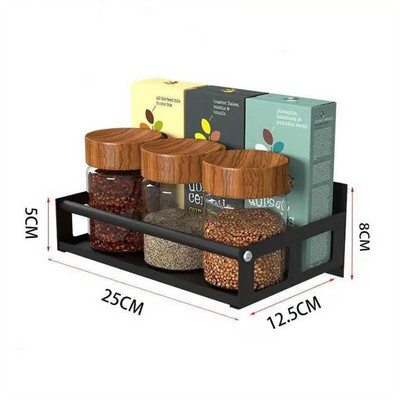 Kuhinjska kuka za pohranu bez probijanja Zidni stalak za pohranu kuhinjskog posuđa Dodaci Organizatori za ormariće Prikačite policu za pohranu K010