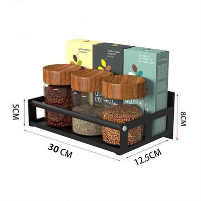 Kuhinjska kuka za pohranu bez probijanja Zidni stalak za pohranu kuhinjskog posuđa Dodaci Organizatori za ormariće Prikačite policu za pohranu K010