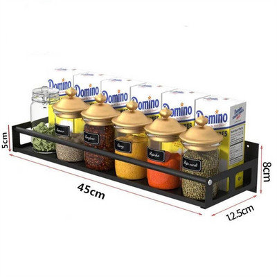 Kuhinjska kuka za pohranu bez probijanja Zidni stalak za pohranu kuhinjskog posuđa Dodaci Organizatori za ormariće Prikačite policu za pohranu K010