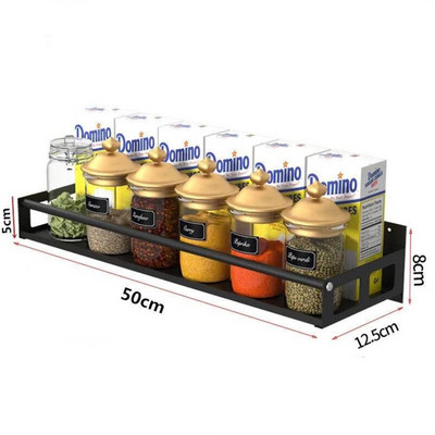 Kuhinjska kuka za pohranu bez probijanja Zidni stalak za pohranu kuhinjskog posuđa Dodaci Organizatori za ormariće Prikačite policu za pohranu K010