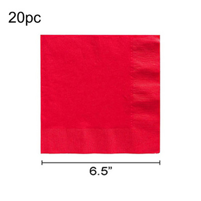 Κόκκινο μονόχρωμο σετ πάρτι Πλαστικό πιάτο μίας χρήσης Τραπεζομάντιλο Διακόσμηση πάρτι γενεθλίων για 10 άτομα Προμήθειες ενηλίκων