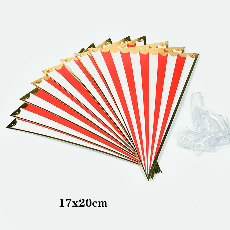 Hârtie de circ Vase de masă de unică folosință Farfurii cu dungi roșii, cești, pentru nuntă, pentru petrecerea de aniversare, decorațiuni de Crăciun