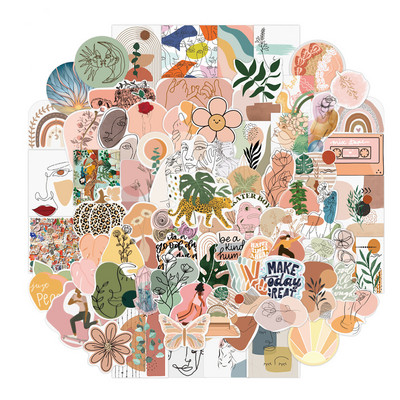 Boho Rainbow Dekoracije za rođendansku proslavu Pribor za jelo Tematske zastavice Prekrivači za torte Balonski vijenac za Baby Shower potrepštine za zabavu