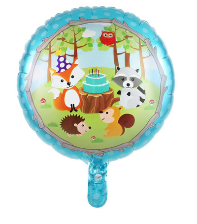 Meža dzīvnieki Woodland Party Vienreizlietojamie trauki Izvelkam karogu Lapsa Vāvere Džungļu safari ballīte Daudz laimes dzimšanas dienā ballītes dekors bērniem