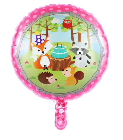 Meža dzīvnieki Woodland Party Vienreizlietojamie trauki Izvelkam karogu Lapsa Vāvere Džungļu safari ballīte Daudz laimes dzimšanas dienā ballītes dekors bērniem
