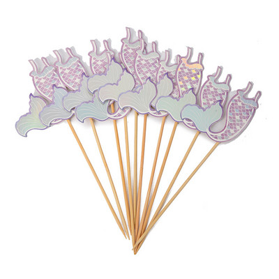 Posuđe za jelo za jednokratnu zabavu u stilu sirene, kreativni tanjuri s repom sirene pod morem, šalice za djevojke, ukrasi za proslavu prvog rođendana