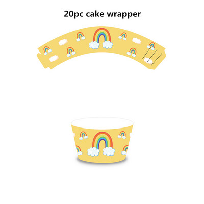 Šareni Rainbow Sretan rođendan jednokratni ukrasi za zabave