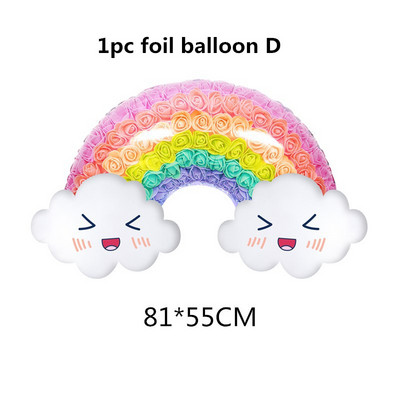 Šareni Rainbow Sretan rođendan jednokratni ukrasi za zabave