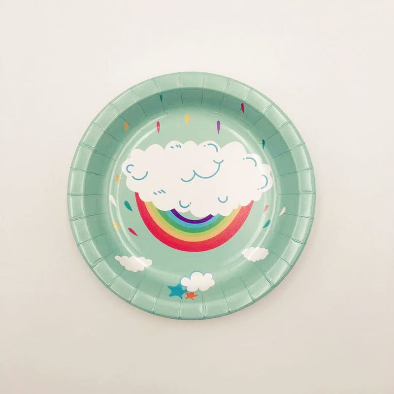 Šareni Rainbow Sretan rođendan jednokratni ukrasi za zabave