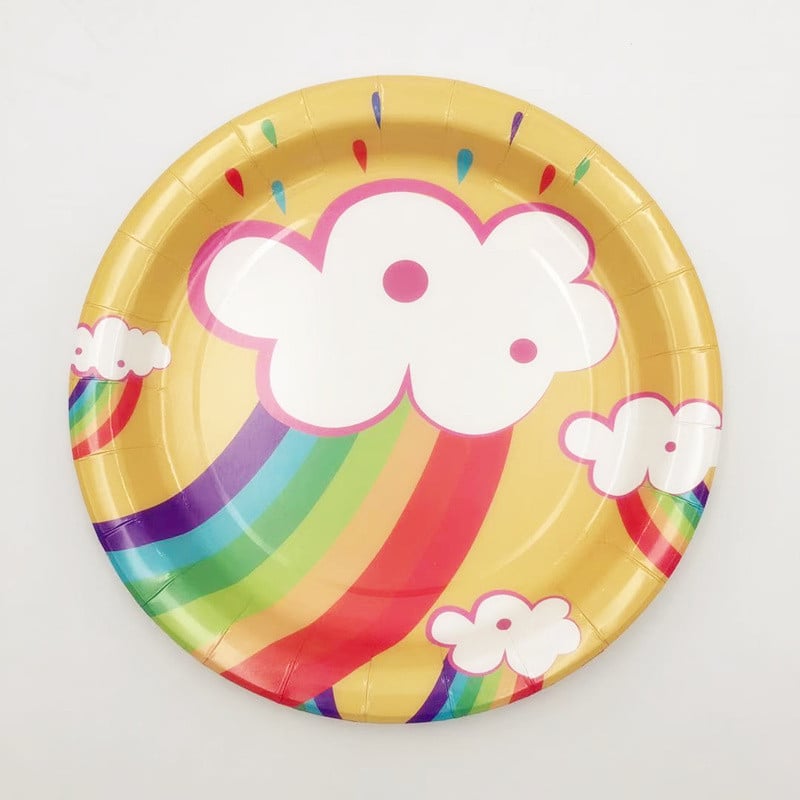 Šareni Rainbow Sretan rođendan jednokratni ukrasi za zabave