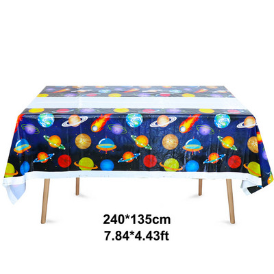 Potrepštine za zabavu s temom svemira Svemirski rođendanski ukrasi za dječake Galaxy Party Decor Sretan rođendan Set jednokratnog posuđa